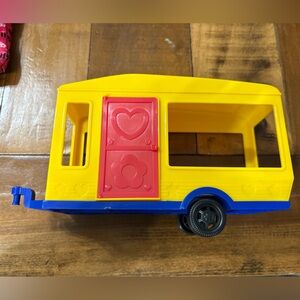 Vibrant Yellow and Red Kids Toy Vehicle